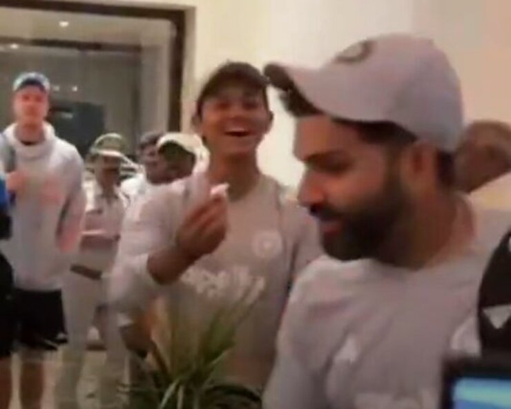 ಜೈಸ್ವಾಲ್ ಕೇಕ್ ತಿನ್ನಿಸಲು ಹೋದ್ರೆ ರೋಹಿತ್ ಶರ್ಮಾ ಹೀಗೇ ನಡೆದುಕೊಳ್ಳುವುದಾ