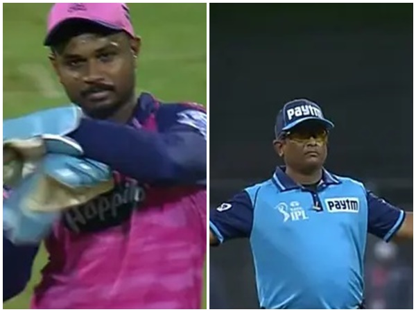 Sanju Samson and Umpire