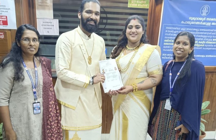 Bhagya marriage,marriage certificate,Ksmart