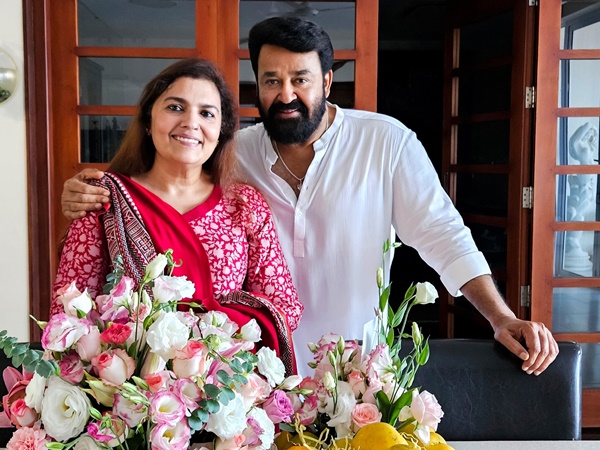 Mohanlal and Suchitra Mohanlal
