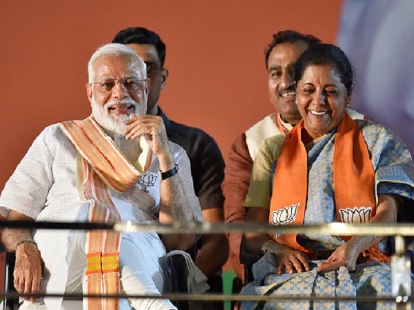 Narendra Modi and Nirmala Seetharaman