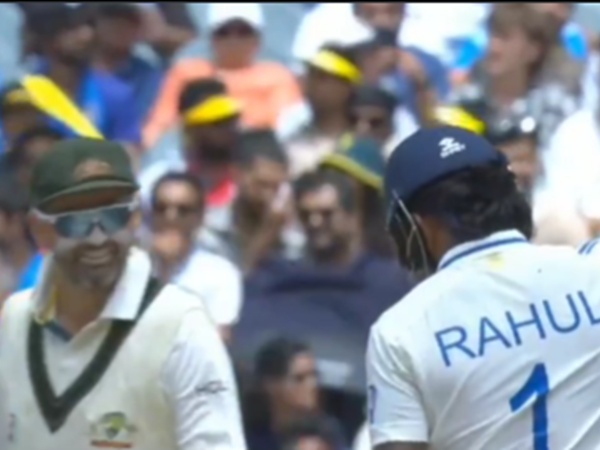 KL Rahul and Nathan Lyon