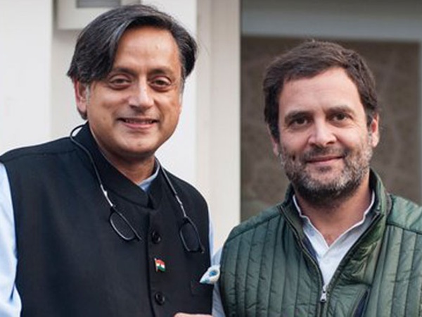 Shashi Tharoor and Rahul Gandhi