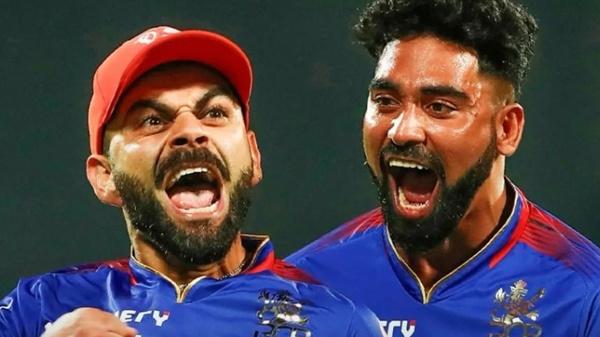 Virat Kohli and Mohammed Siraj