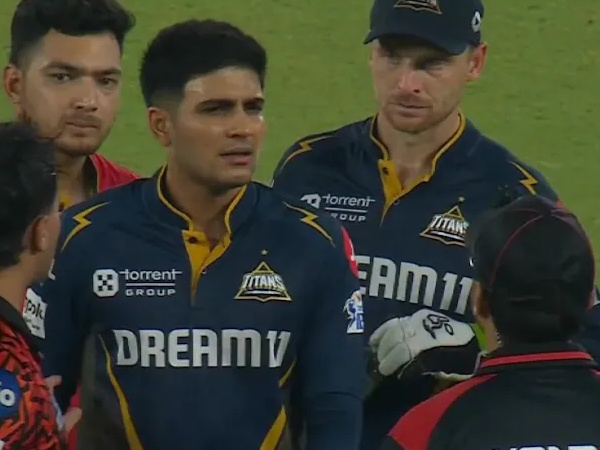 Shubman Gill, Shubman Gill Angry, Shubman Gill Loses Cool, Shubman Gill not happy, Gill, GT vs SRH, ശുഭ്മാന്‍ ഗില്‍, ശുഭ്മാന്‍ ഗില്‍ ദേഷ്യപ്പെട്ടു, അംപയര്‍ക്കെതിരെ ഗില്‍