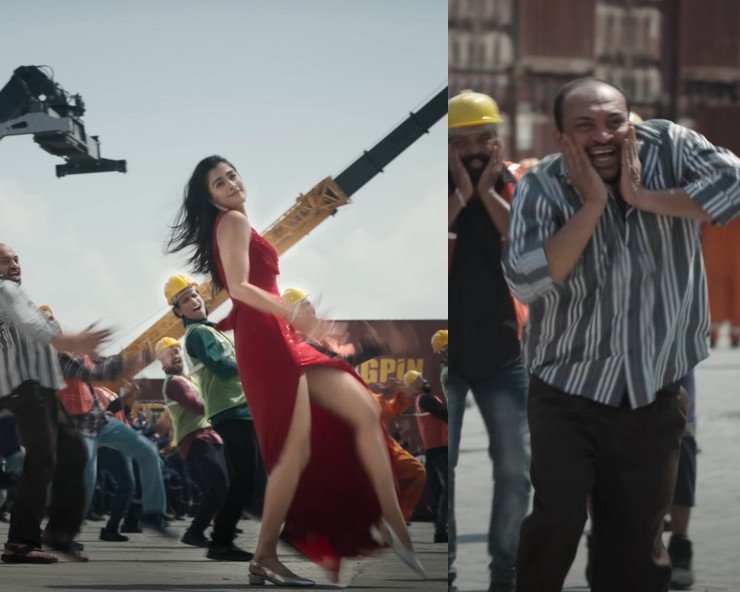 Soubin shahir dance, Pooja hegde monica song, coolie monica song, മോണിക്ക സോങ്, കൂലി, സൗബിൻ ഡാൻസ്