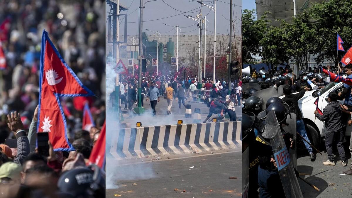 Ban on socila media youngsters protest in nepal ...