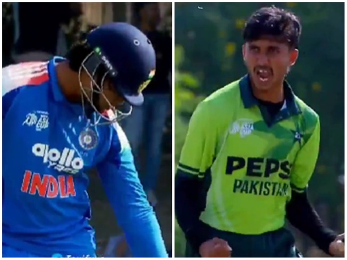 Vaibhav Suryavanshi angry to Pak Bowler Video, India U19 vs Pakistan U19