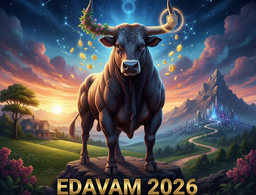 Taurus Horoscope 2026, Taurus Yearly Predictions 2026, Edavam Rashi 2026,ഇടവം രാശിഫലം 2026, 2026 ഇടവം രാശി പ്രവചനം, ഇടവക്കൂറ് 2026