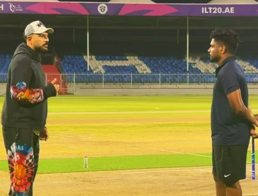 Sanju Samson : ഇനി  സിക്സടിച്ച് തകർക്കും, ലോകകപ്പിന് മുൻപായി യുവരാജിന് കീഴിൽ പരിശീലനം നടത്തി സഞ്ജു