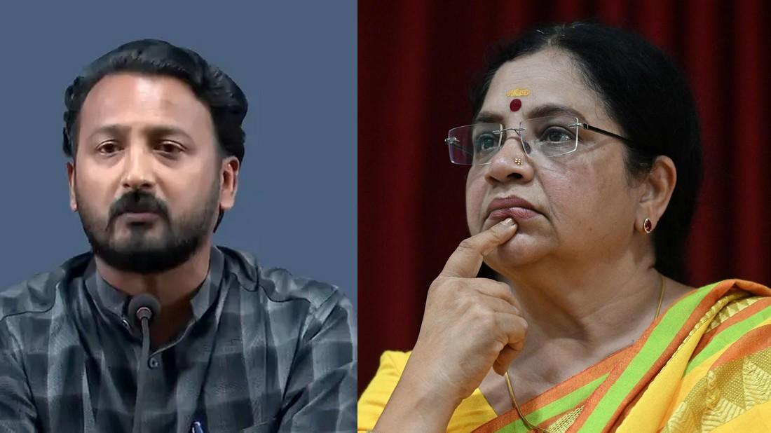 Bhagyalakshmi post on Rahul Mamkoottathil