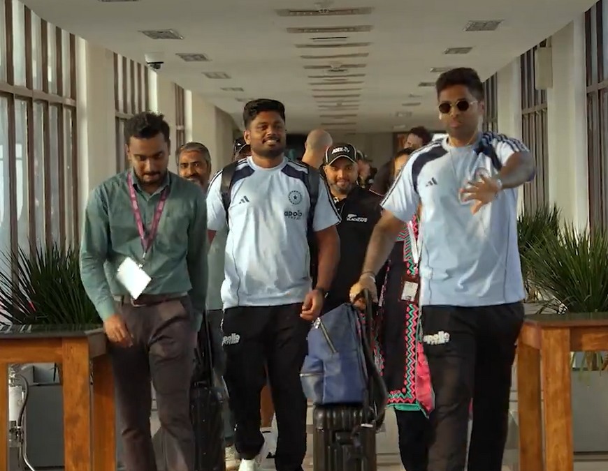 Suryakumar yadav Teases sanju samson as Team india arrives kerala