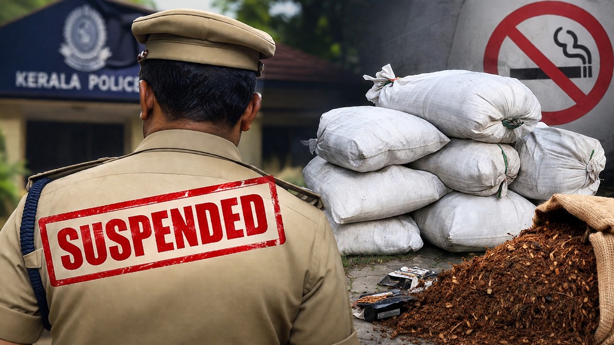 സ്റ്റേഷനിൽ നിന്ന് ഹാൻസ് കളവ് പോയി, പോലീസുകാരൻ ...
