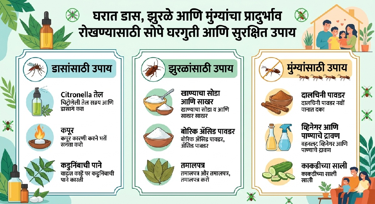 सोप्या घरगुती टिप्स: घरात कीटक नियंत्रण (Pest ...