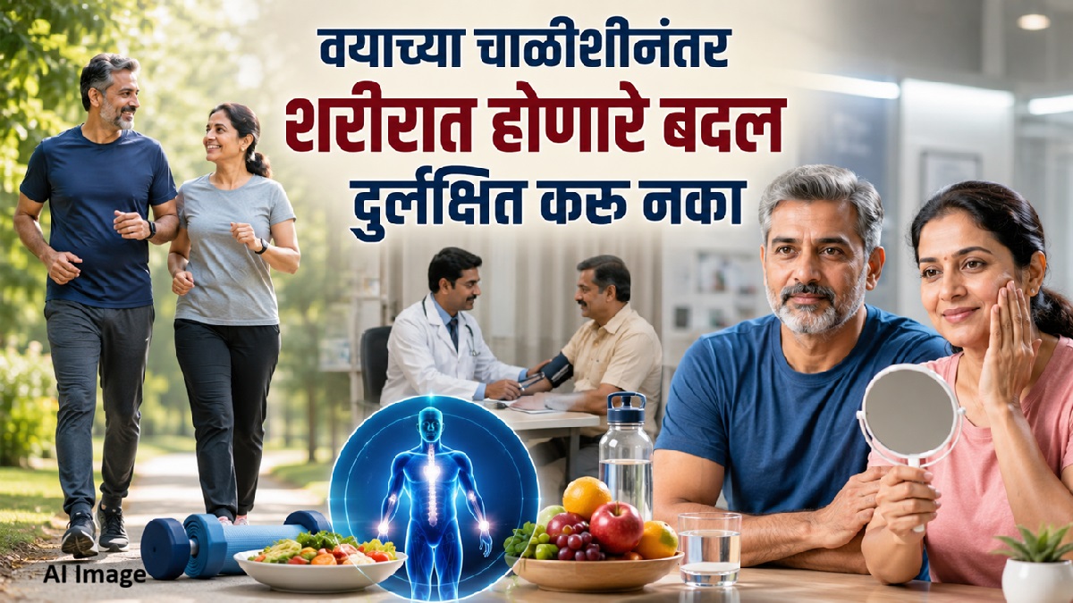 वयाच्या चाळीशीनंतर शरीरात होणारे हे बदल ...