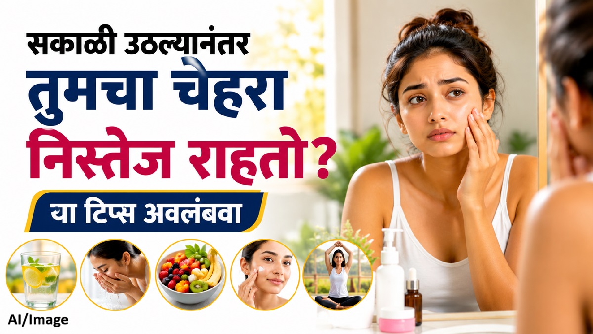 सकाळी उठल्यावर चेहरा फ्रेश आणि ग्लोइंग ...