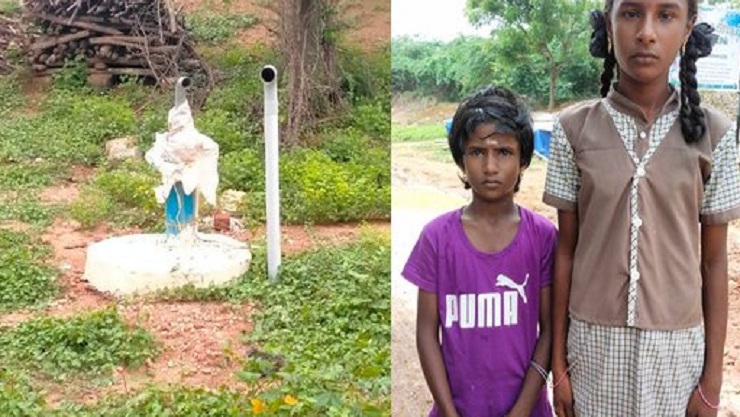 ஆழ்துளைக் கிணற்றுக்குள் விழுந்த தனது தங்கையை காப்பாற்றிய 14 வயது சிறுமி!