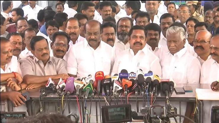 தேர்தல் வாக்குறுதிகளை 97%  நிறைவேற்றியதாக பச்சை பொய்.! எடப்பாடி பழனிச்சாமி..!!