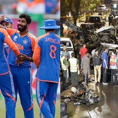 கராச்சி விமான நிலையம் அருகே நடந்த குண்டுவெடிப்பு… இந்திய அணி பாகிஸ்தான் செல்வதில் மேலும் ஒரு சிக்கல்!
