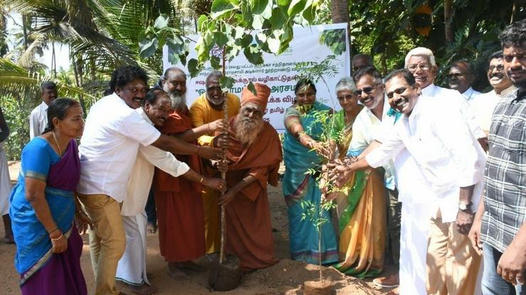 பேரூர் ஆதீனத்தில் துவங்கிய “ஒரு கிராமம் ஒரு அரச மரம்” திட்டம்! - தமிழகத்தின் அனைத்து கிராமங்களிலும் செயல்படுத்த இலக்கு!