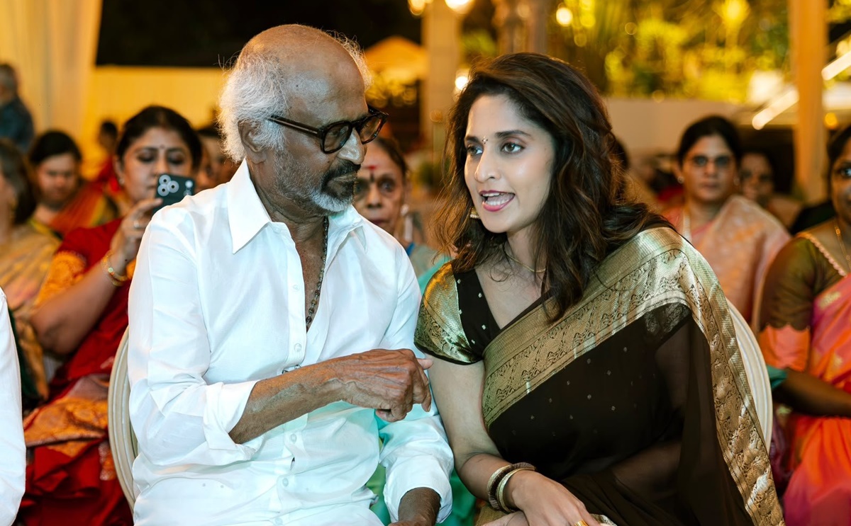 ரஜினி அருகே அமர்ந்த ஷாலினி... அனிருத் வீட்டு ...