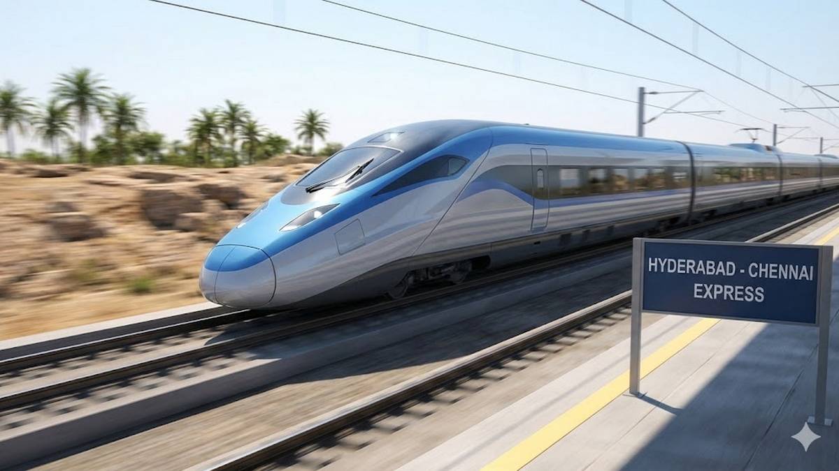 హైదరాబాద్ నుంచి చెన్నైకి 3 గంటల్లో, బెంగళూరుకి 2 గంటల్లో... రైల్లోనే...