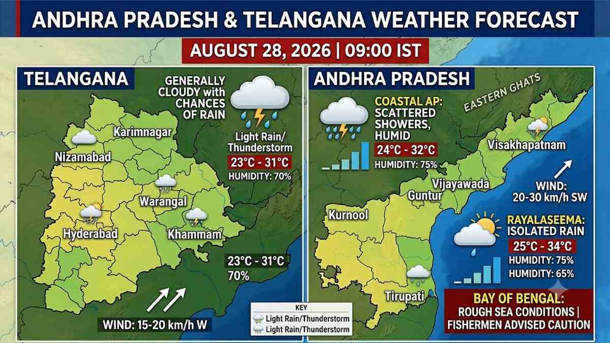 August 28, 2026: శుక్రవారం నాటి తెలుగు రాష్ట్రాల ...