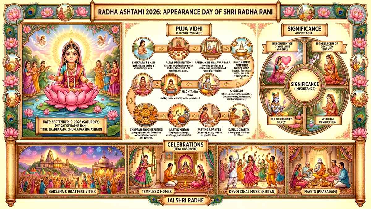 Radha Ashtami 2026: శనివారం పూట రాధా అష్టమి రావడం ...