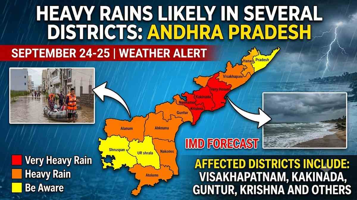 Heavy Rains: ఉత్తరాంధ్ర తీరం వైపు దూసుకొస్తున్న ...