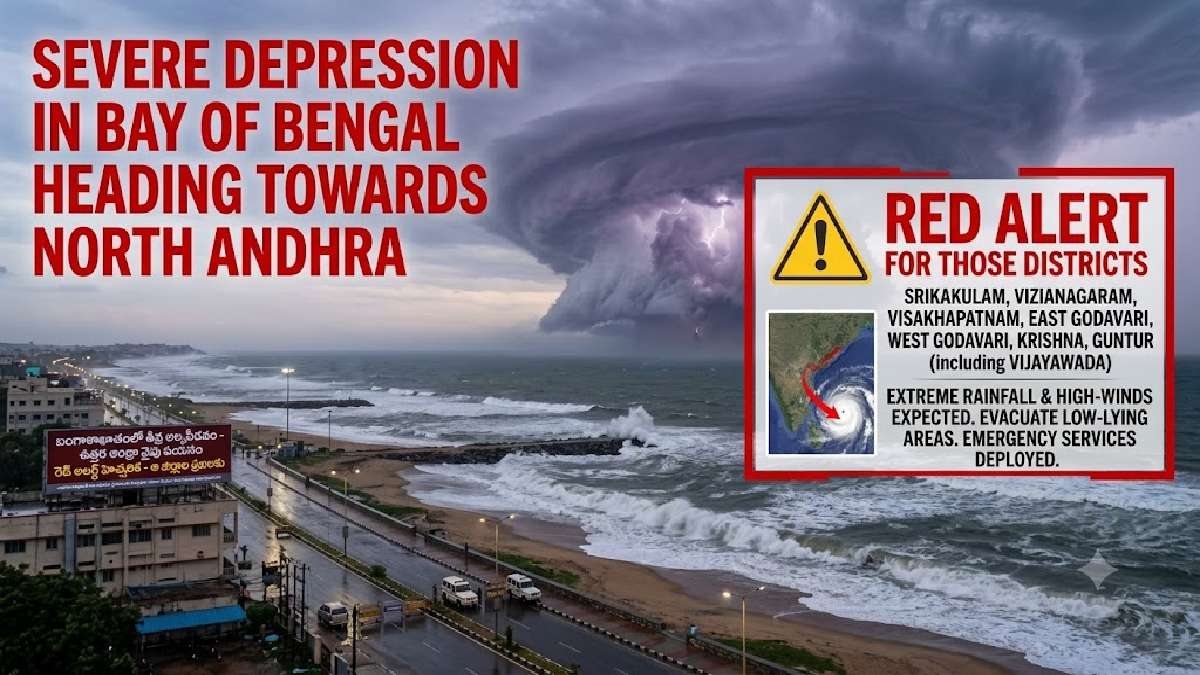 బంగాళాఖాతంలో తీవ్ర వాయుగుండం, అటే వస్తుంది: ఆ ...
