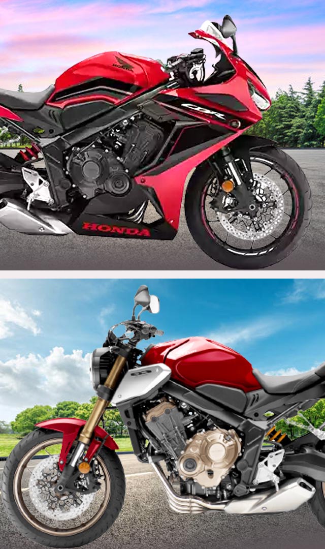 New variants of Honda CB650R and CBR650R launched