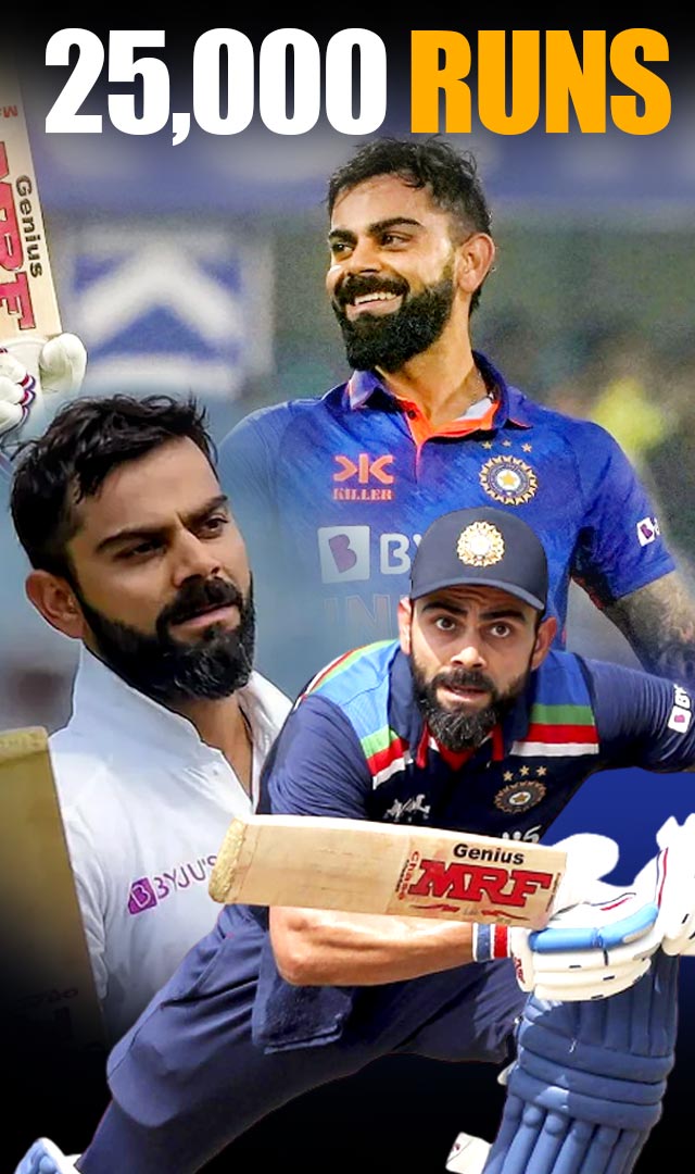 5 batsmen who went past 25 thousand international runs before Virat Kohli