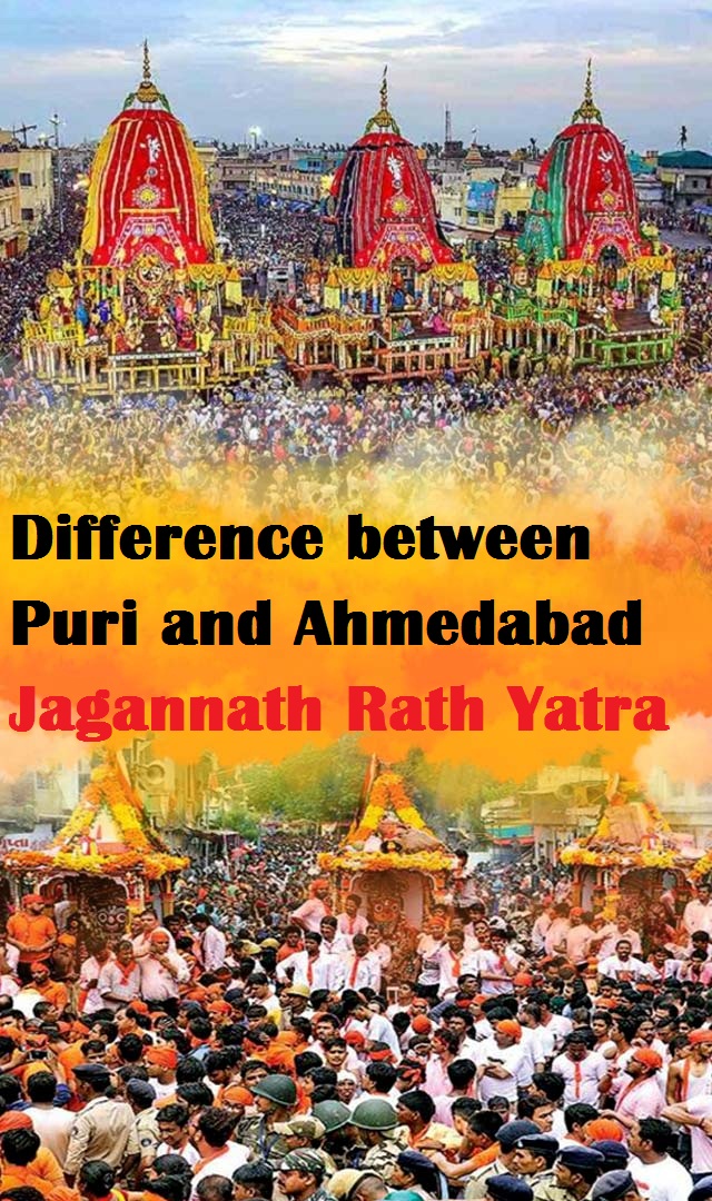 Difference between Puri and Ahmedabad Jagannath Rath Yatra