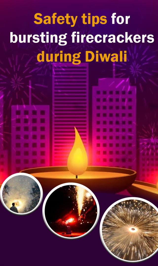 Safety tips for bursting firecrackers during Diwali