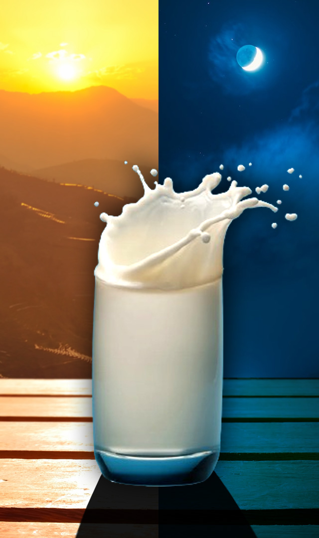 Morning or night? What is the best time to drink milk?