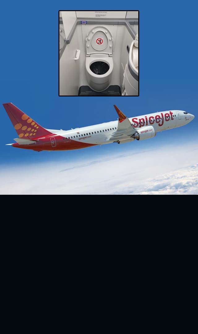 SpiceJet flyer stuck inside toilet for 100 minutes, air hostess say, ‘Do not panic, close the commode lid and sit on it’