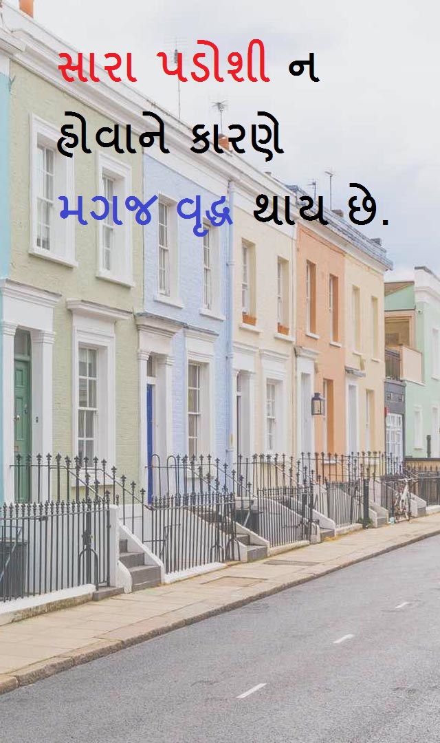  સારા પાડોશી ન હોવાના કારને મગજ વૃદ્ધ થઈ જાય છે 