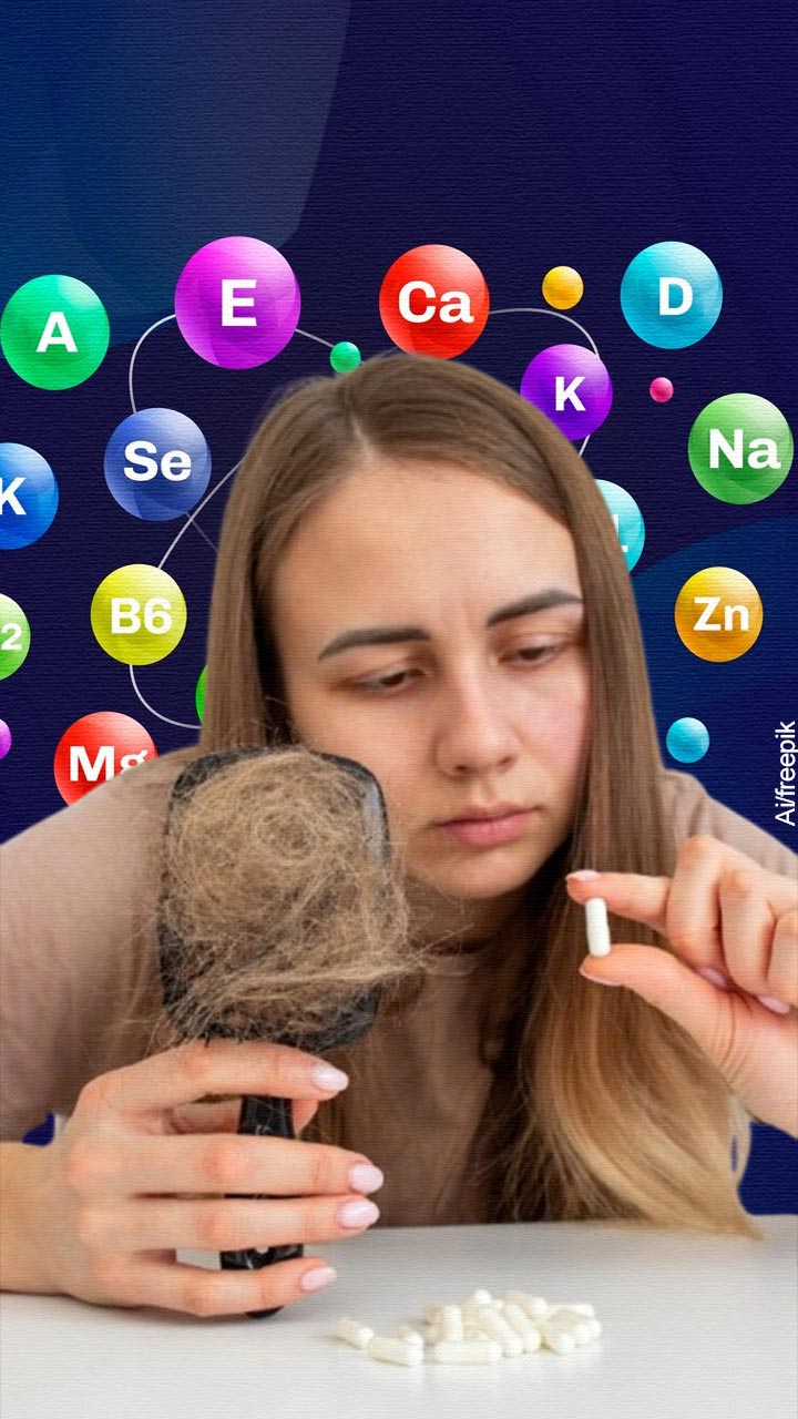 કયા વિટામિનની ઉણપ વાળ ખરવાનું કારણ બને છે