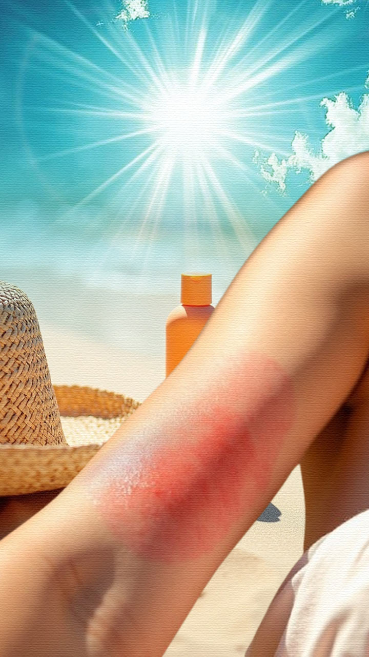 જો તમને સનબર્ન થયું હોય, તો આ ઉપાયો અજમાવો