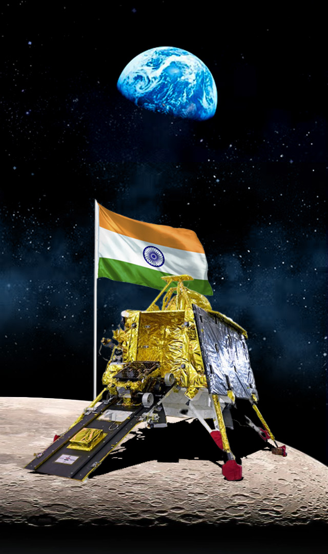 Chandrayaan 3 सफल : भारत की 'चंद्रविजय'... चांद पर लहराया तिरंगा