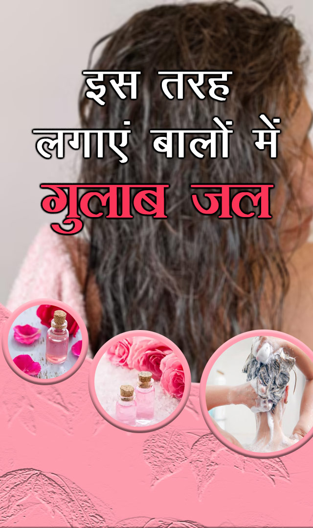 इस तरह लगाएं बालों में गुलाब जल