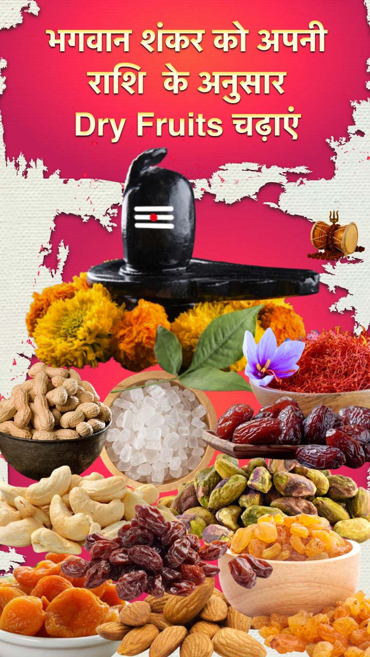 श्रावण मास में 12 राशियों के लोग Dry Fruits चढ़ाएं अपनी राशि के अनुसार