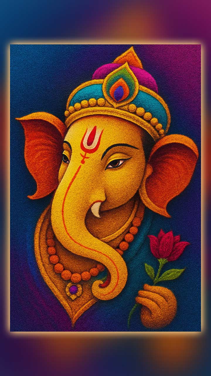 Ganesh Chaturthi 2025: गणेश जी रंगोली डिजाइन