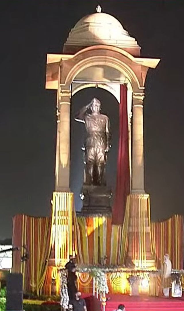 सुभाषचन्द्र बोस की प्रतिमा और 'कर्तव्य पथ' का उद्घाटन