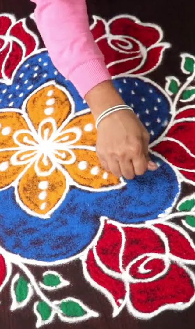 रंगोली बनाने के हैं आश्चर्यजनक फायदे