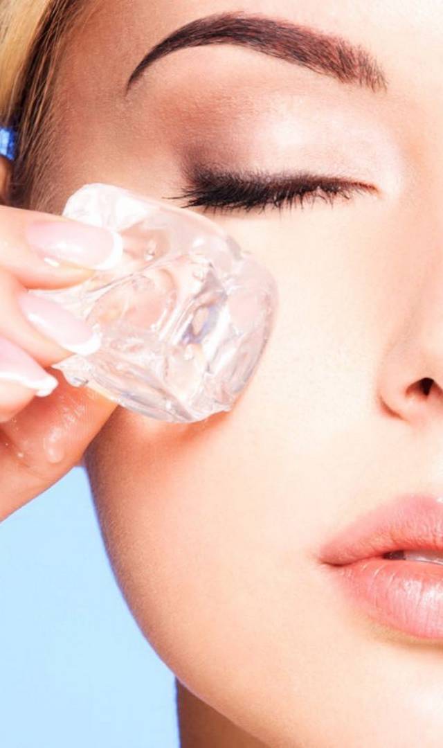 ಐಸ್ ಕ್ಯೂಬ್‌ಗಳೊಂದಿಗೆ ಸೌಂದರ್ಯವನ್ನು ಹೆಚ್ಚಿಸುವುದು, ಅದು ಹೇಗೆ?