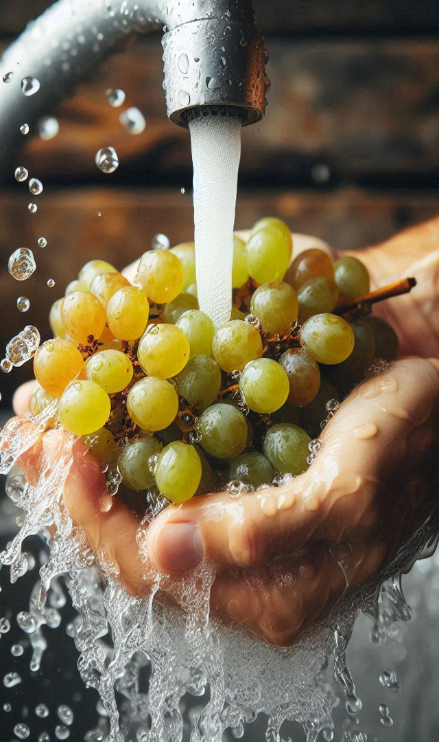 ದ್ರಾಕ್ಷಿ ತೊಳೆಯುವ ಸರಿಯಾದ ಕ್ರಮ 