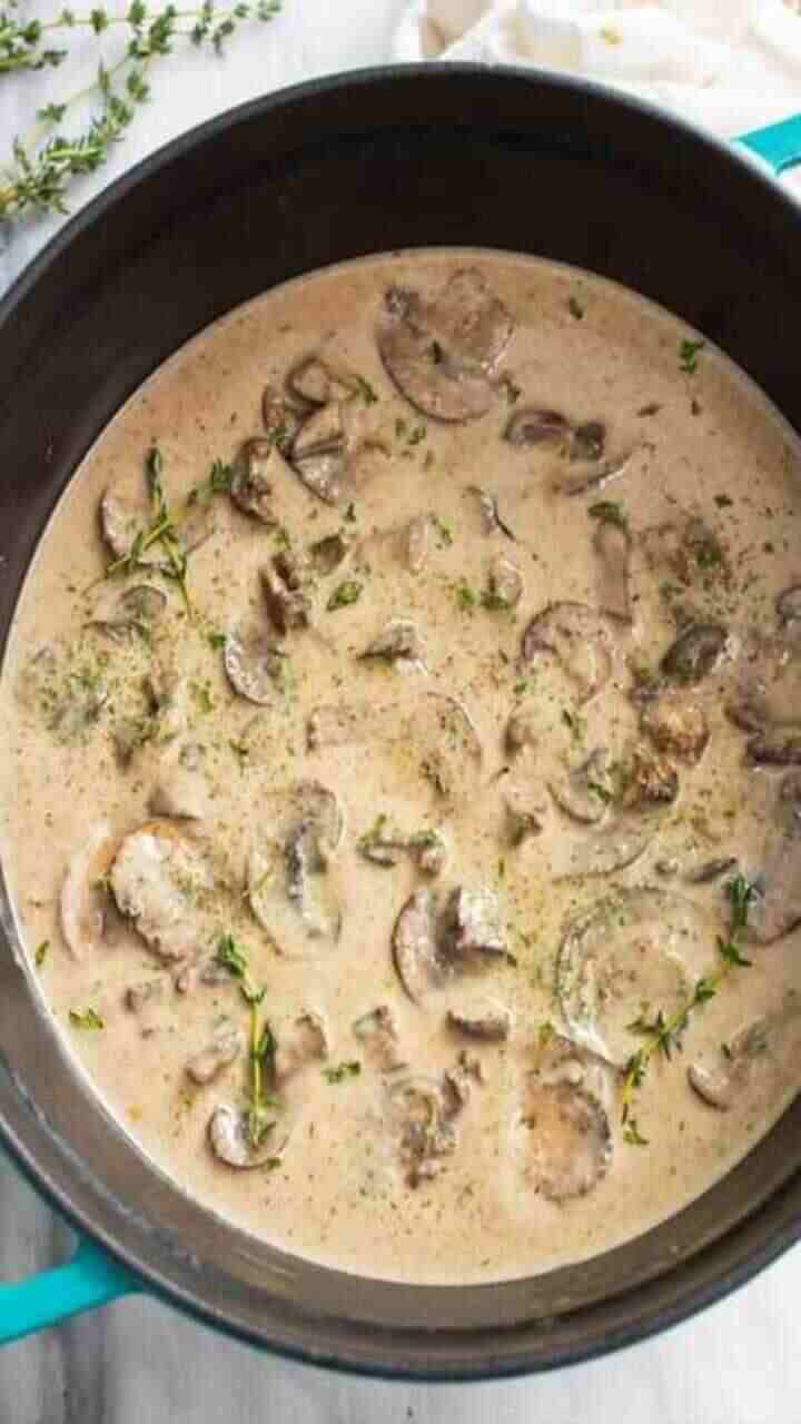 Mushroom creamy soup
