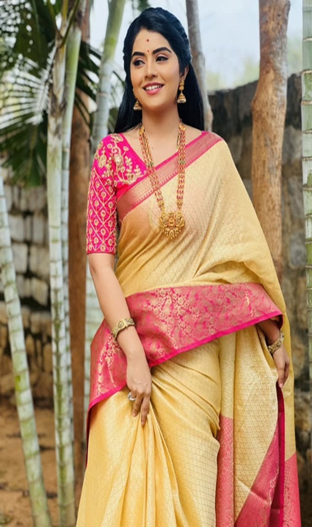 ಮೇಘಾ ಶೆಟ್ಟಿ ಸೀರೆ ಲುಕ್