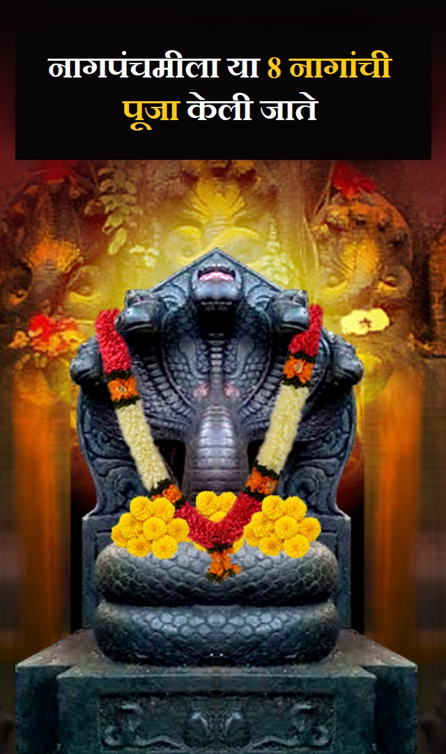नागपंचमीला या 8 नागांची पूजा केली जाते